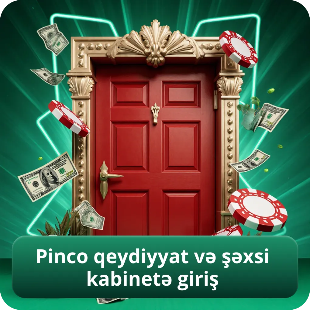 Pinco qeydiyyat və şəxsi kabinetə giriş